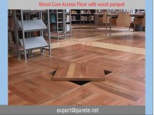 AF-15-Wood core access floor system with wood parquet